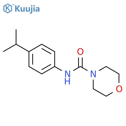 N-4-(propan-2-yl)phenylmorpholine-4-carboxamide structure