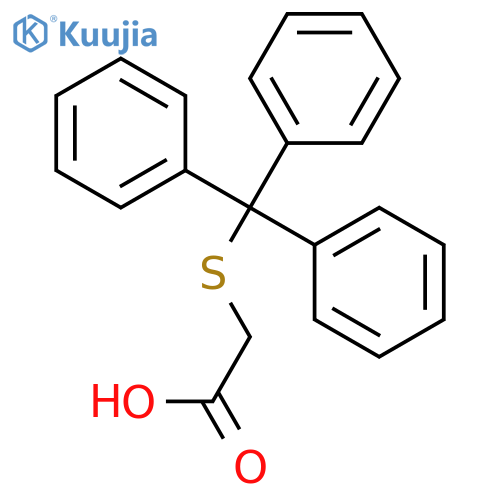 Acetic acid, [(triphenylmethyl)thio]- structure