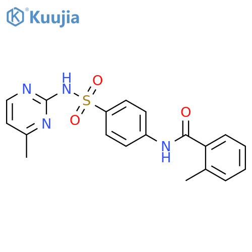 2-methyl-N-{4-(4-methylpyrimidin-2-yl)sulfamoylphenyl}benzamide structure