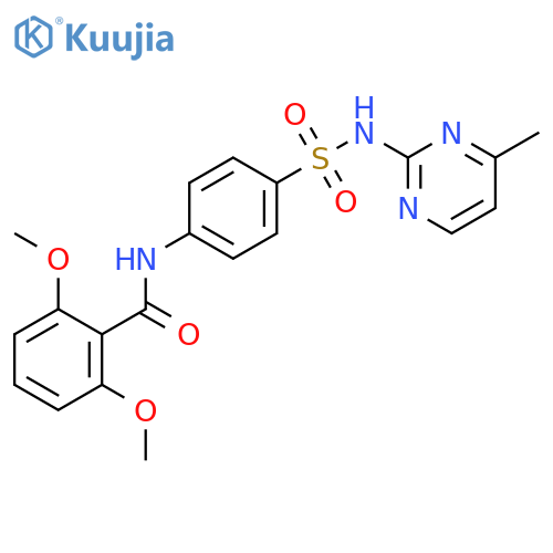 2,6-dimethoxy-N-(4-(N-(4-methylpyrimidin-2-yl)sulfamoyl)phenyl)benzamide structure