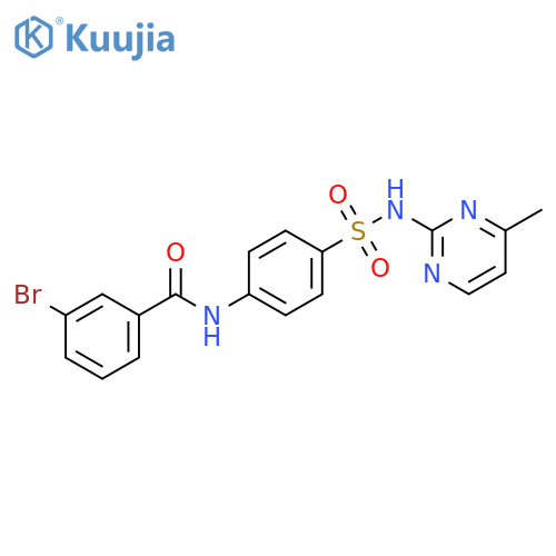 3-bromo-N-{4-(4-methylpyrimidin-2-yl)sulfamoylphenyl}benzamide structure