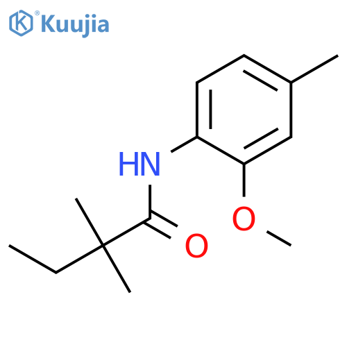 N-(2-methoxy-4-methylphenyl)-2,2-dimethylbutanamide structure