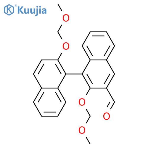 (1S)-2,2'-Bis(methoxymethoxy)-[1,1'-binaphthalene]-3-carboxaldehyde structure