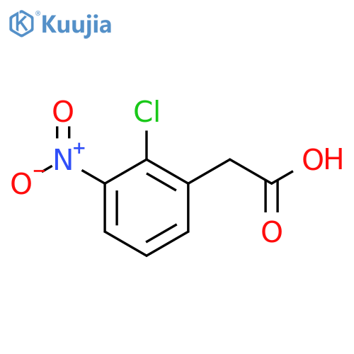 2-(2-Chloro-3-nitrophenyl)acetic acid structure