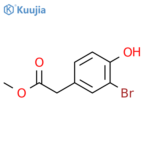 Methyl 2-(3-bromo-4-hydroxyphenyl)acetate structure