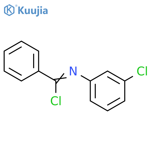 Benzenecarboximidoyl chloride, N-(3-chlorophenyl)- structure