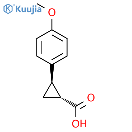 trans,rac-(1R,2R)-2-(4-Methoxyphenyl)cyclopropane-1-carboxylic Acid structure