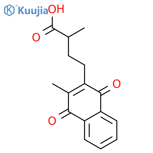 2-Methyl-3-(3'-carboxybutyl)-1,4-naphthoquinone structure