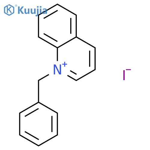 Quinolinium,1-(phenylmethyl)-, iodide (1:1) structure