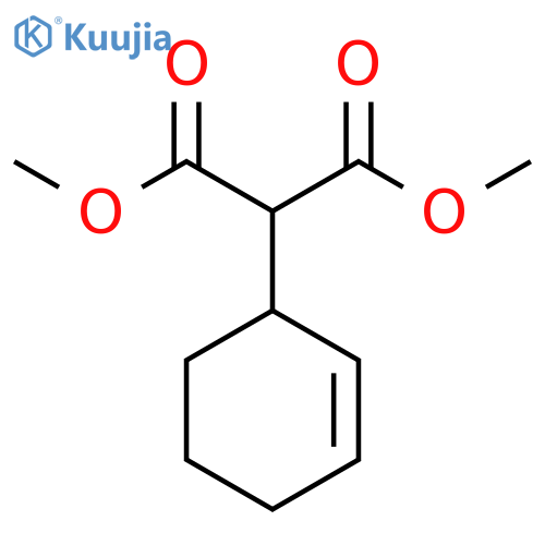 Propanedioic acid, 2-cyclohexen-1-yl-, dimethyl ester structure