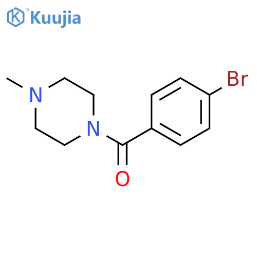 1-(4-bromobenzoyl)-4-methylpiperazine structure