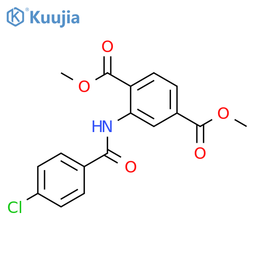 2-(4-Chloro-benzoylamino)-terephthalic acid dimethyl ester structure