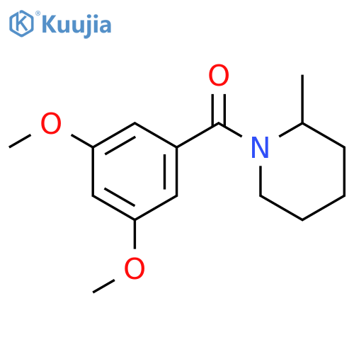 (3,5-dimethoxyphenyl)(2-methylpiperidin-1-yl)methanone structure
