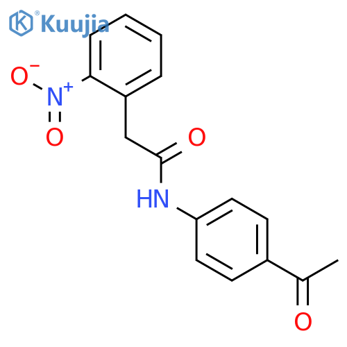 N-(4-acetylphenyl)-2-(2-nitrophenyl)acetamide structure