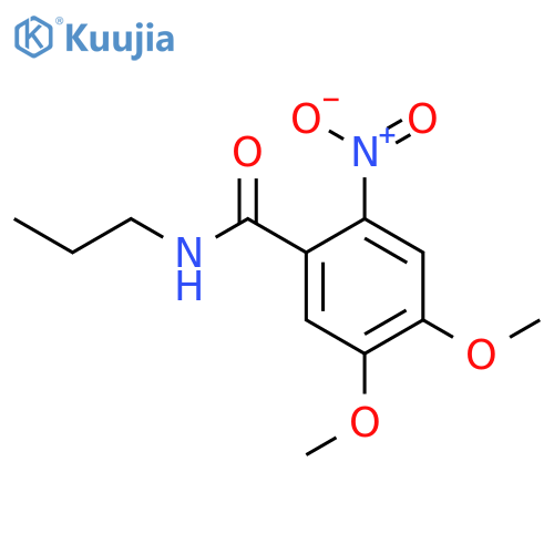 4,5-dimethoxy-2-nitro-N-propylbenzamide structure