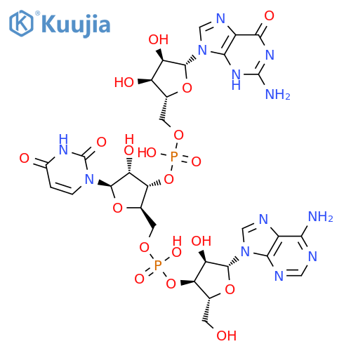 adenylyl-(3'&#x2192;5')-uridylyl-(3'&#x2192;5')-guanosine structure