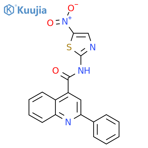N-(5-Nitro-1,3-thiazol-2-yl)-2-phenylquinoline-4-carboxamide structure