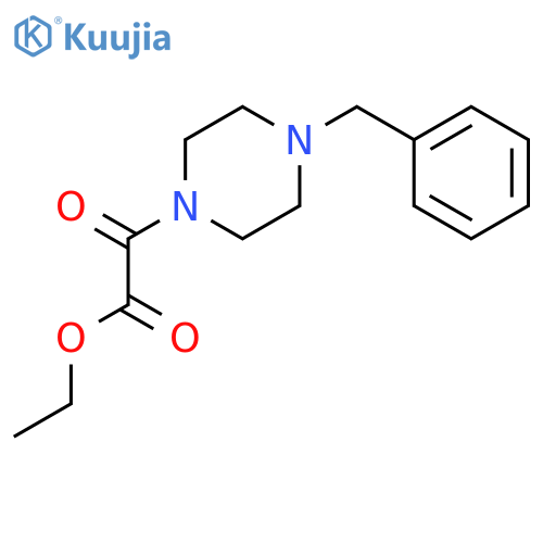 2-(4-Benzyl-piperazin-1-yl)-2-oxo-acetic Acid ethyl ester structure