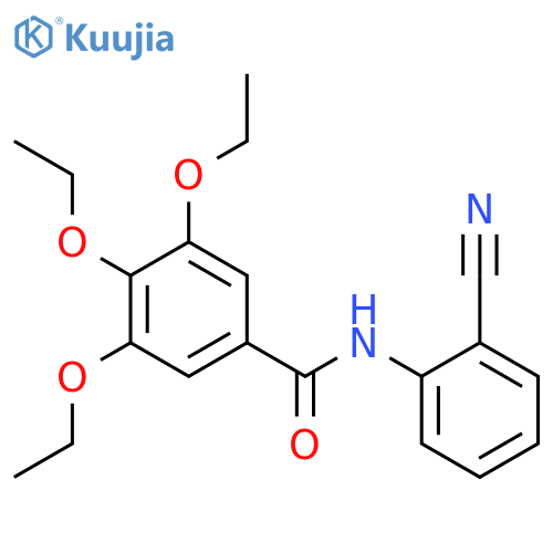 N-(2-Cyano-phenyl)-3,4,5-triethoxy-benzamide structure