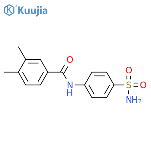 3,4-dimethyl-N-(4-sulfamoylphenyl)benzamide structure