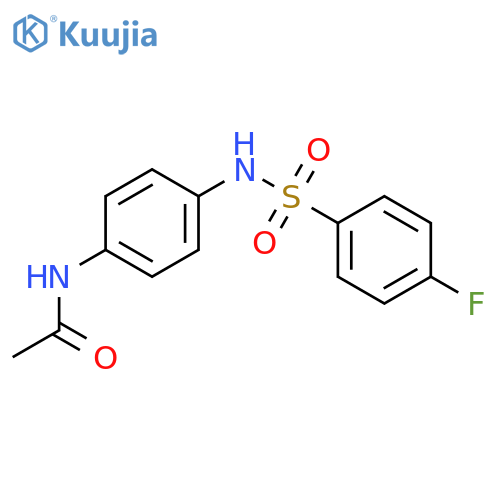 N-(4-{[(4-fluorophenyl)sulfonyl]amino}phenyl)acetamide structure