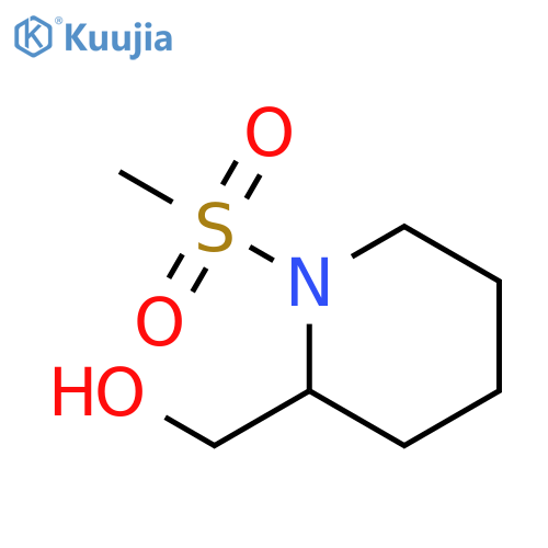 (1-(Methylsulfonyl)piperidin-2-yl)methanol structure