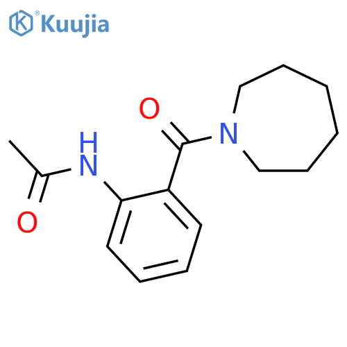 N-[2-(azepan-1-ylcarbonyl)phenyl]acetamide structure