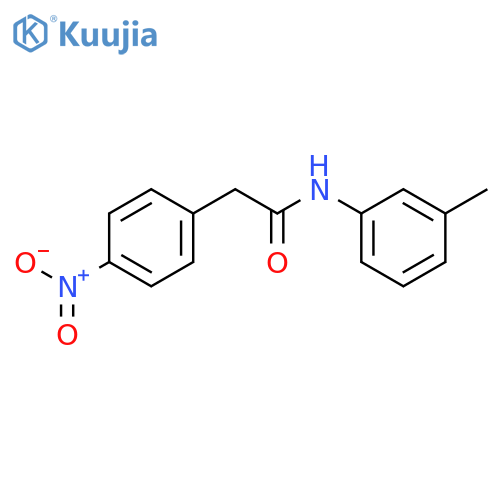 N-(3-methylphenyl)-2-(4-nitrophenyl)acetamide structure