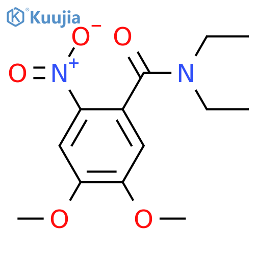 N,N-diethyl-4,5-dimethoxy-2-nitrobenzamide structure