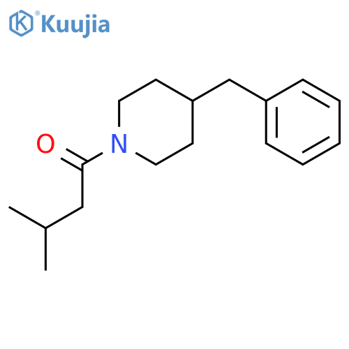 4-benzyl-1-(3-methylbutanoyl)piperidine structure