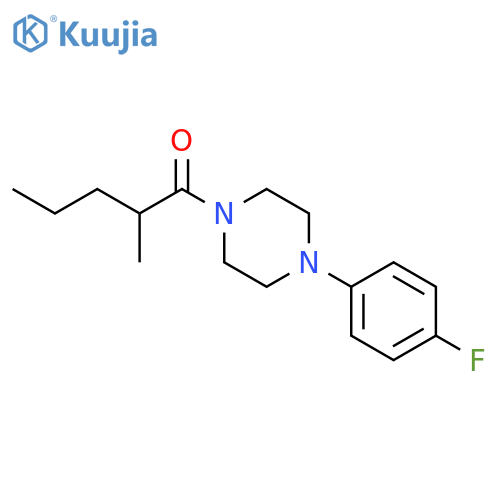 1-(4-fluorophenyl)-4-(2-methylpentanoyl)piperazine structure
