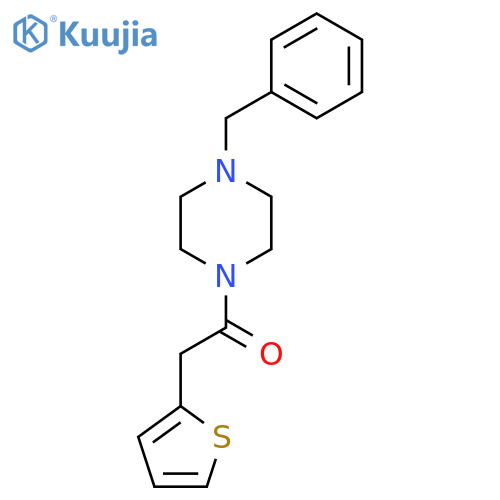 1-(4-Benzylpiperazinyl)-2-(2-thienyl)ethan-1-one structure
