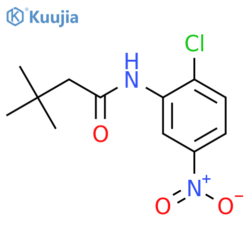 N-(2-chloro-5-nitrophenyl)-3,3-dimethylbutanamide structure