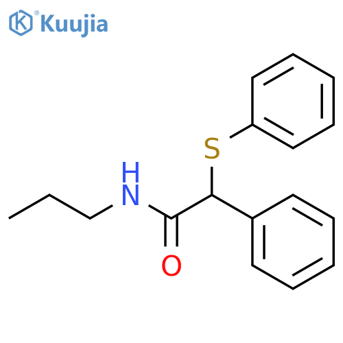 2-phenyl-2-(phenylsulfanyl)-N-propylacetamide structure