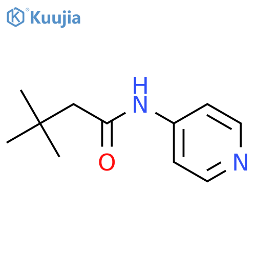 3,3-dimethyl-N-(pyridin-4-yl)butanamide structure
