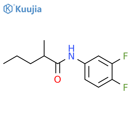 N-(3,4-difluorophenyl)-2-methylpentanamide structure