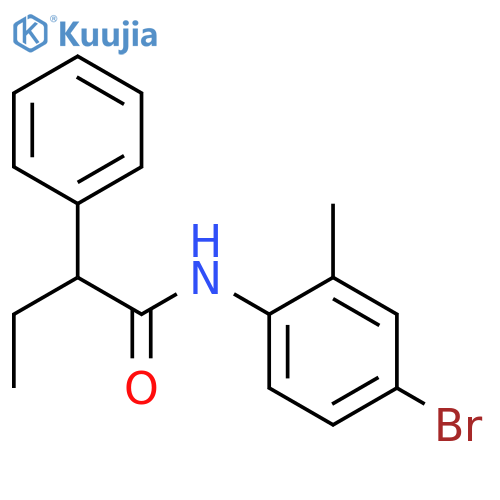 N-(4-bromo-2-methylphenyl)-2-phenylbutanamide structure