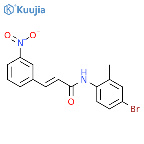 (2E)-N-(4-bromo-2-methylphenyl)-3-(3-nitrophenyl)acrylamide structure