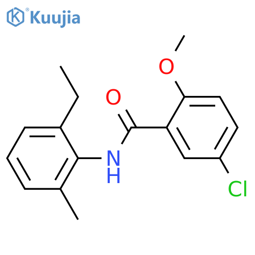 5-chloro-N-(2-ethyl-6-methylphenyl)-2-methoxybenzamide structure