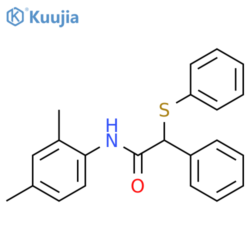 N-(2,4-dimethylphenyl)-2-phenyl-2-(phenylsulfanyl)acetamide structure