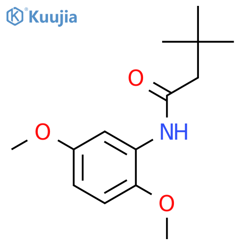 N-(2,5-dimethoxyphenyl)-3,3-dimethylbutanamide structure
