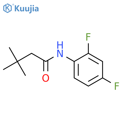 N-(2,4-difluorophenyl)-3,3-dimethylbutanamide structure