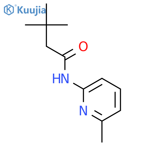 3,3-dimethyl-N-(6-methyl-2-pyridinyl)butanamide structure
