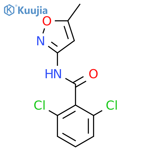 2,6-dichloro-N-(5-methyl-1,2-oxazol-3-yl)benzamide structure