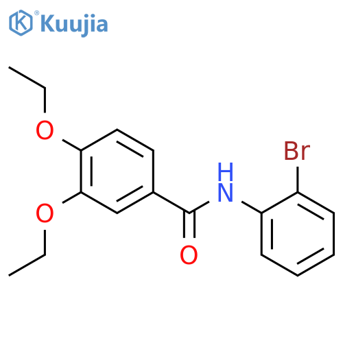 N-(2-bromophenyl)-3,4-diethoxybenzamide structure