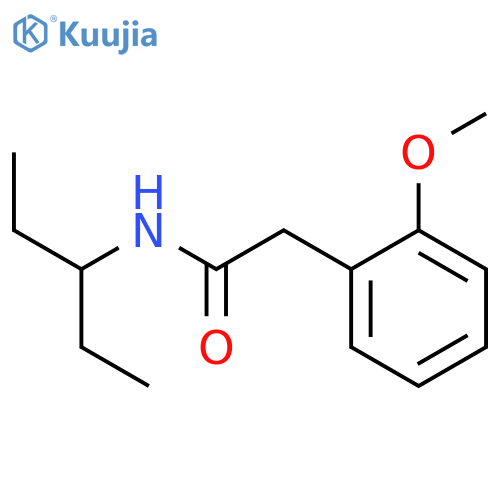 2-(2-methoxyphenyl)-N-(pentan-3-yl)acetamide structure