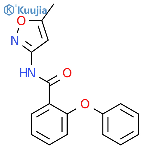 N-(5-methyl-1,2-oxazol-3-yl)-2-phenoxybenzamide structure