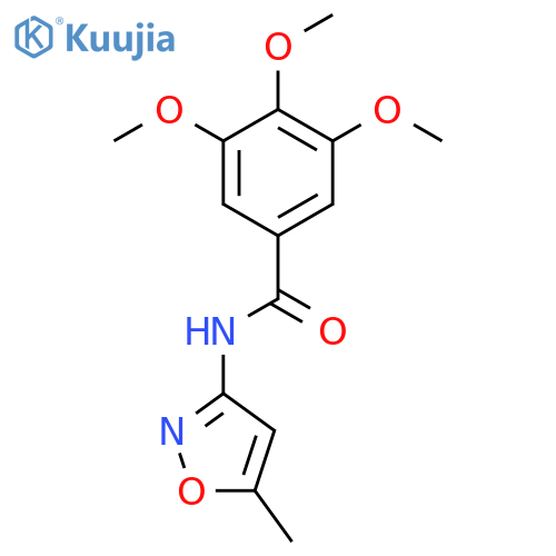 3,4,5-trimethoxy-N-(5-methyl-1,2-oxazol-3-yl)benzamide structure