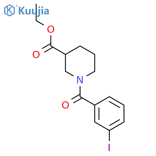 Ethyl 1-(3-iodobenzoyl)piperidine-3-carboxylate structure