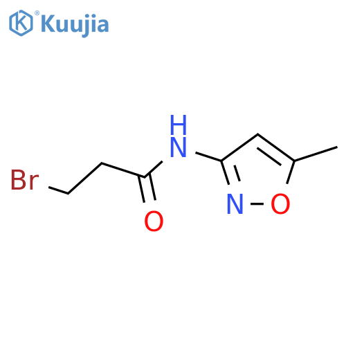 3-bromo-n-(5-methyl-1,2-oxazol-3-yl)propanamide structure
